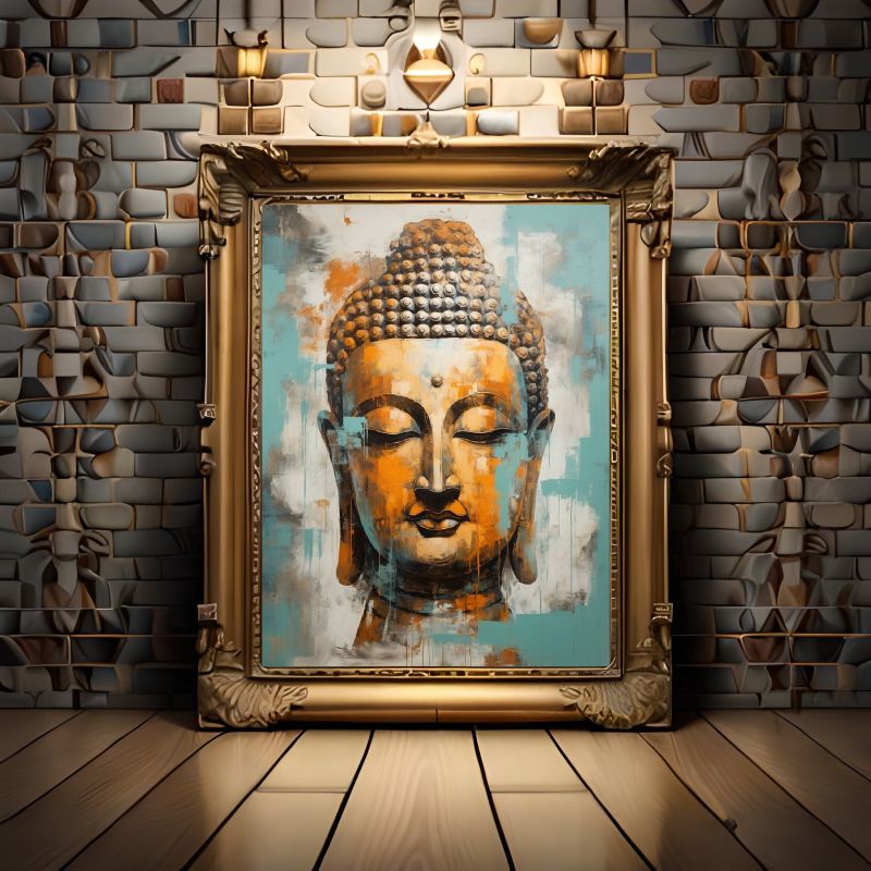 Abstract Buddha: Serenity in Color for Modern and Spiritual Space
