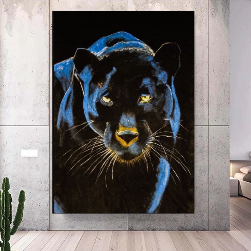 The Silent Guardian - Captivating Black Panther Artwork