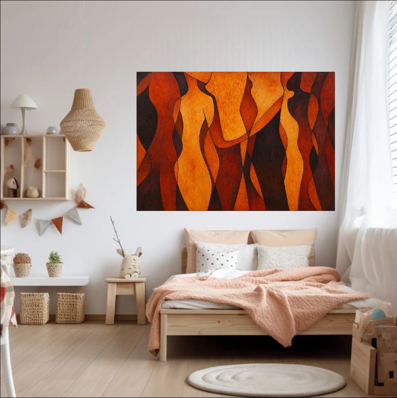 Curvy Shadows – Abstract Female Painting