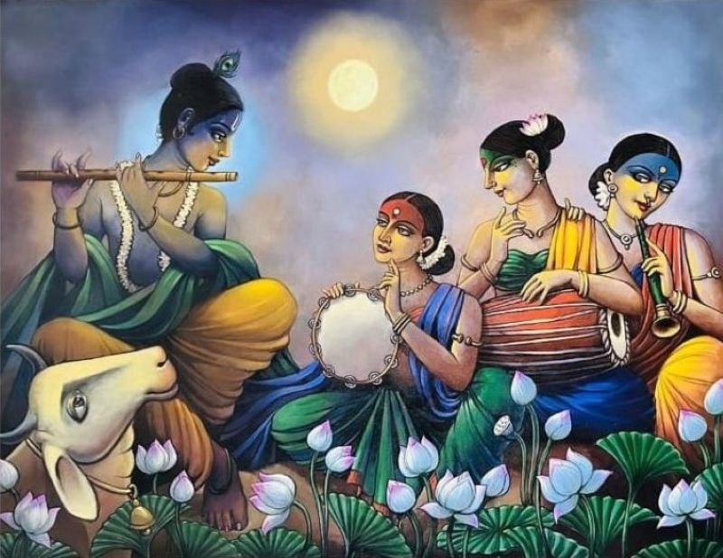 Divine Love and Music-Krishna’s Symphony with the Gopis