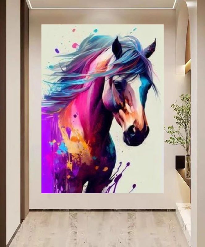 Equine Splendor - Modern Abstract Horse Canvas Art