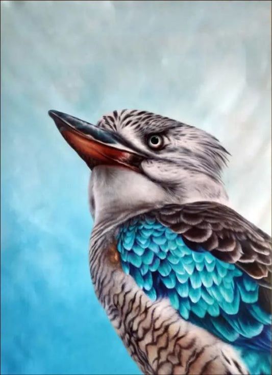 Blue Wings, Bold Spirit – A Stunning Bird Portrait