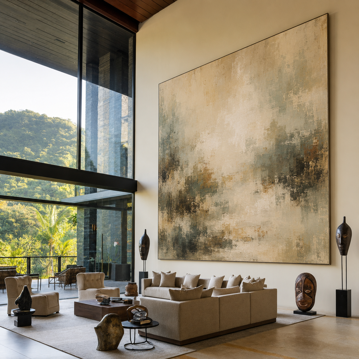 How to Style Large Wall Art Beautifully