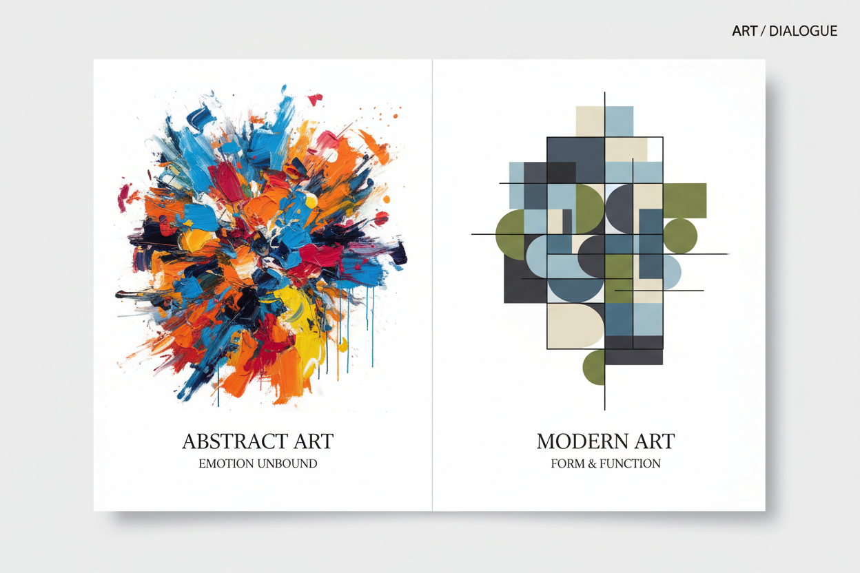 Abstract Art vs Modern Art Explained