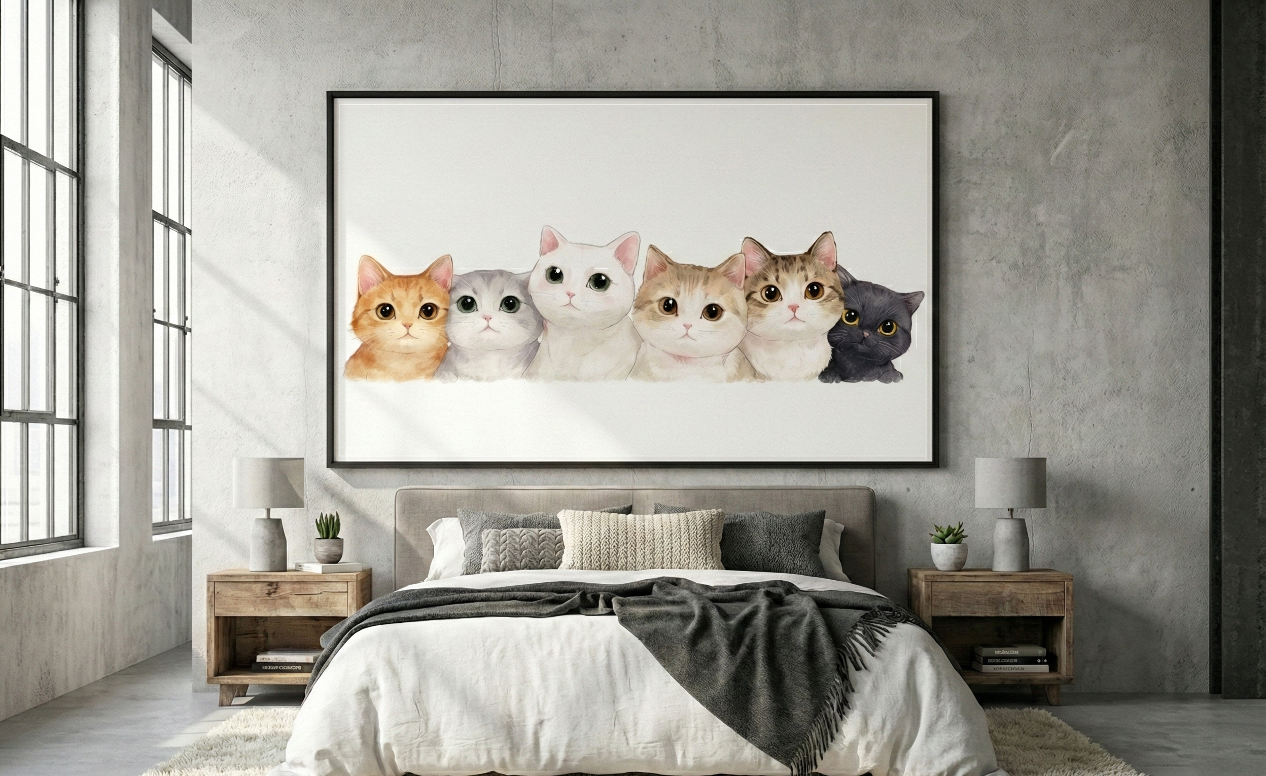 Feline Friends – Whimsical Kitten Border Art