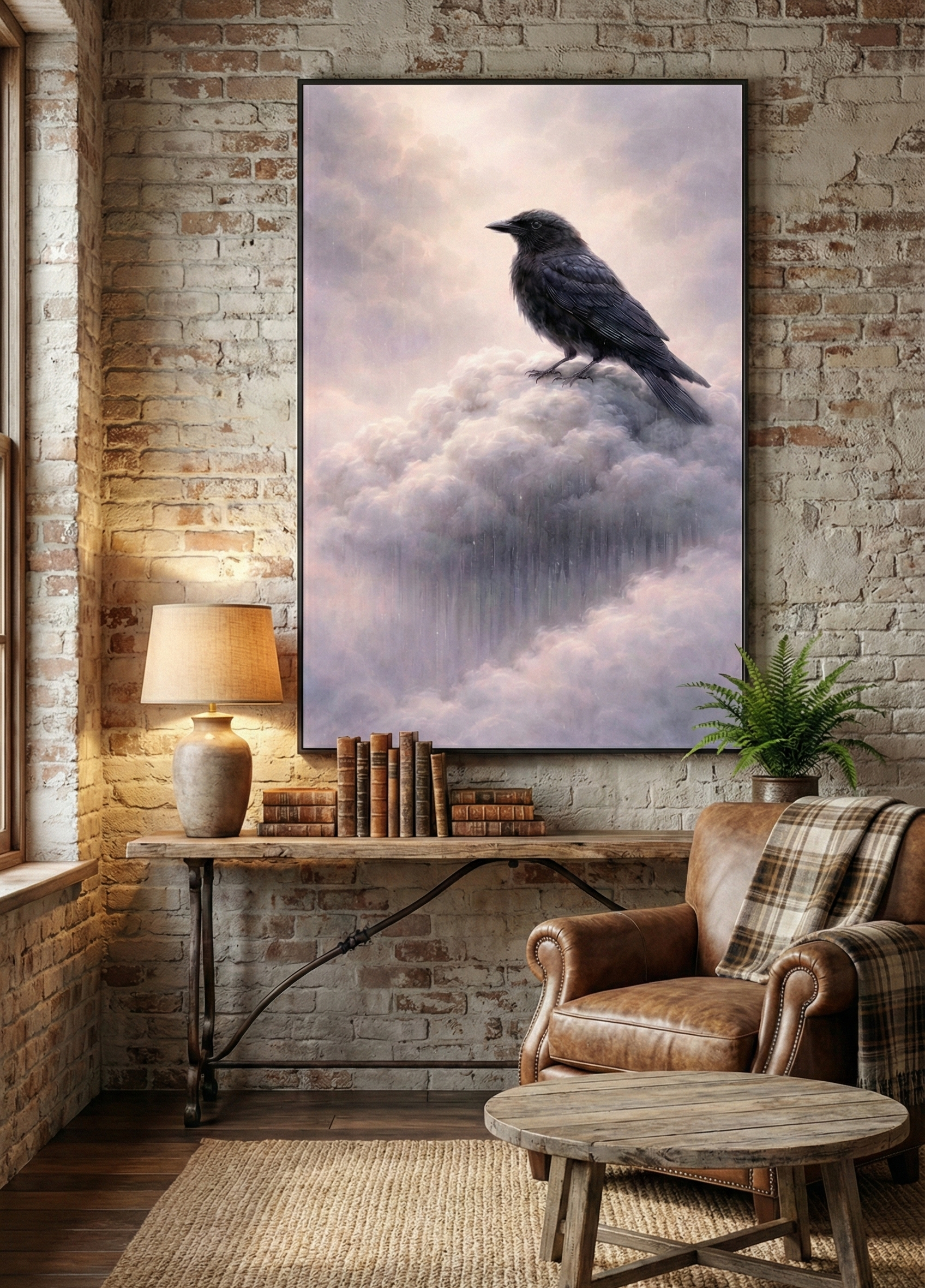 Sovereign of the Skies – Ethereal Raven Wildlife Art