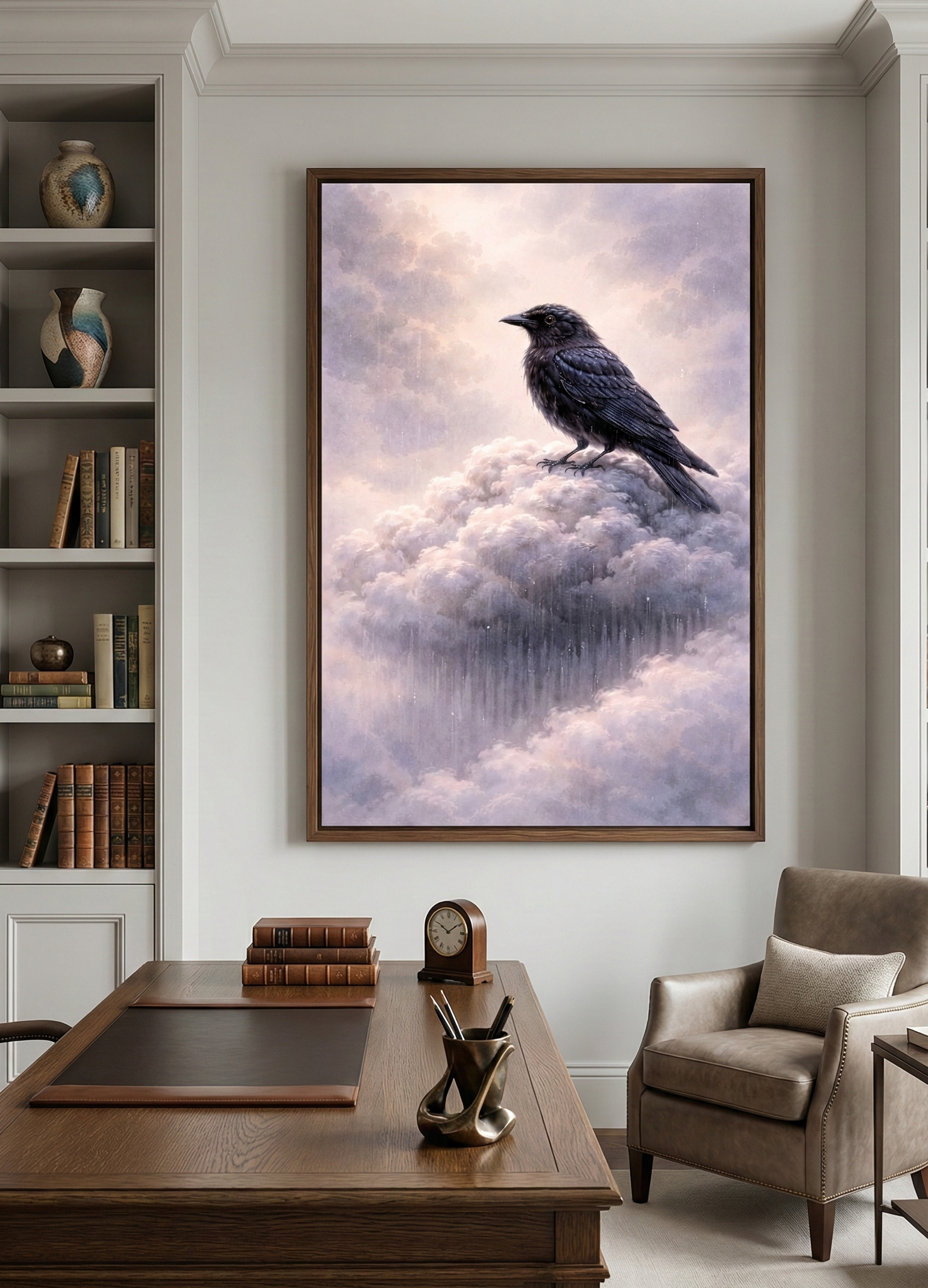 Sovereign of the Skies – Ethereal Raven Wildlife Art