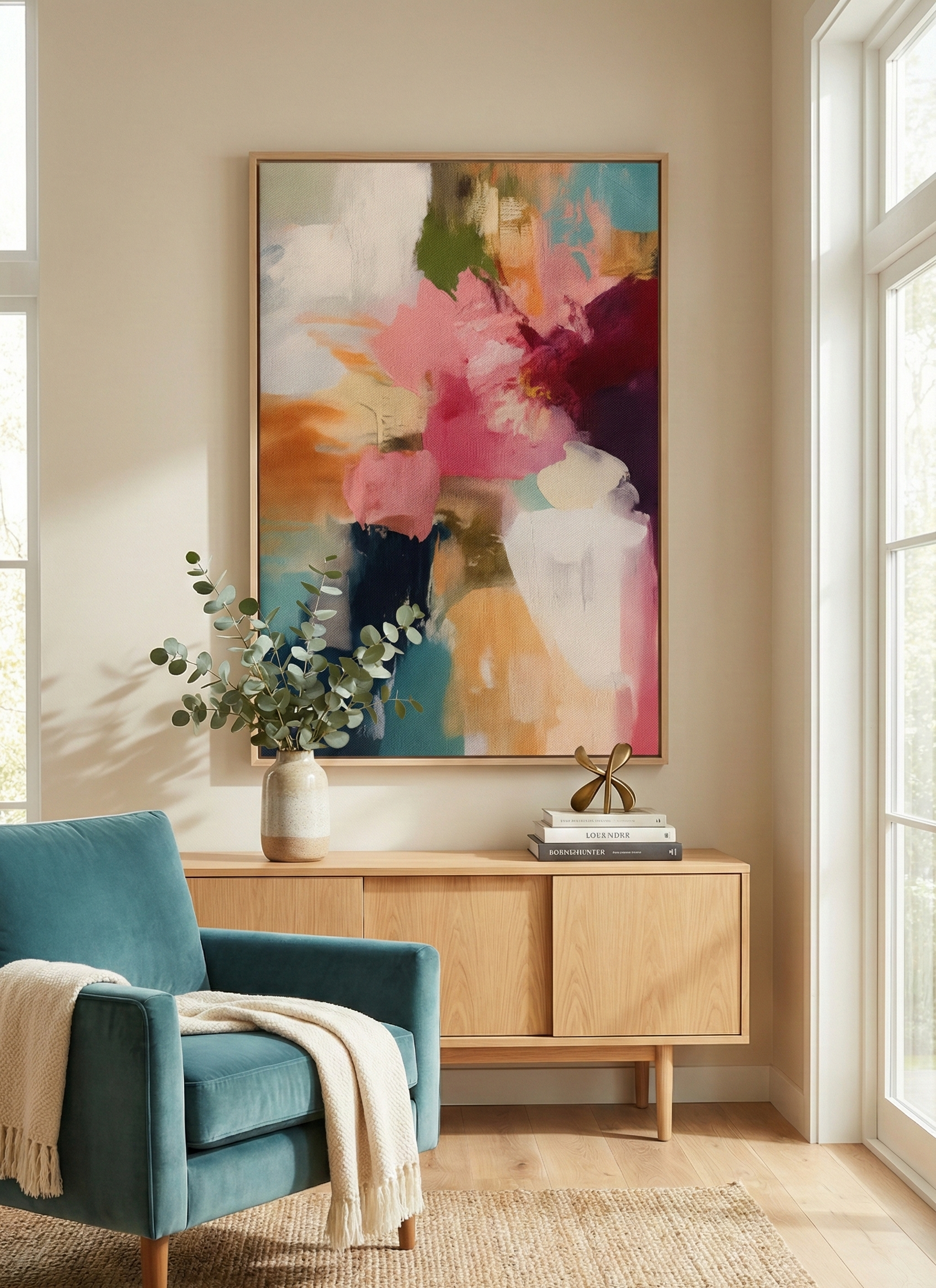 Bloom of Expression – Modern Abstract Floral Art