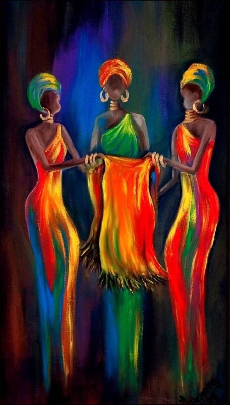 African Ladies handmade painting