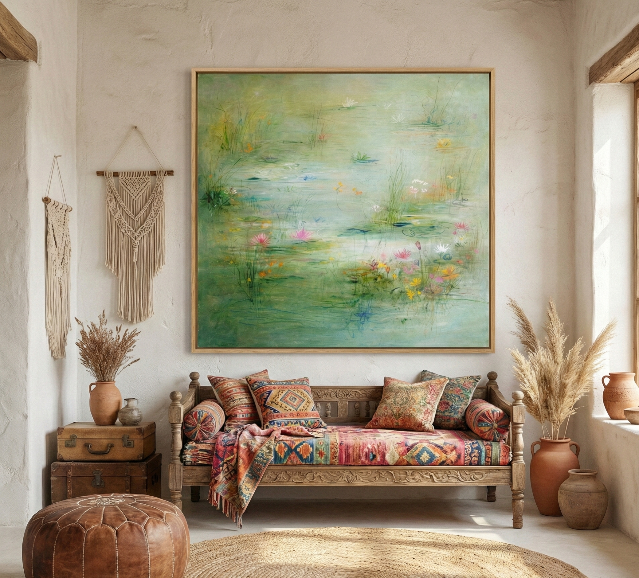 Floating Tranquility – Impressionist Water Lily Pond Art