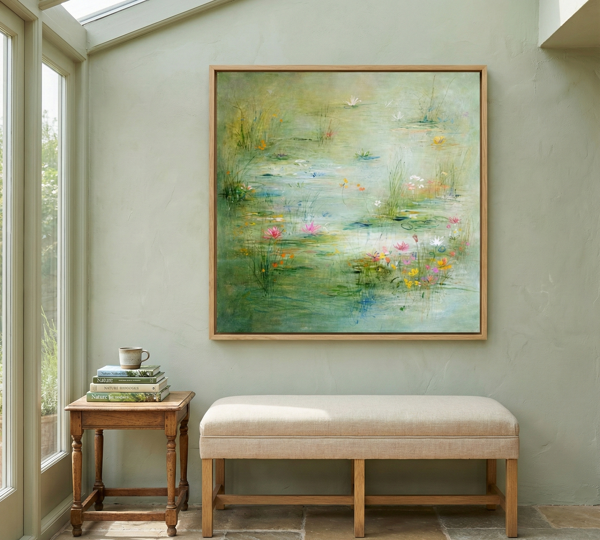 Floating Tranquility – Impressionist Water Lily Pond Art