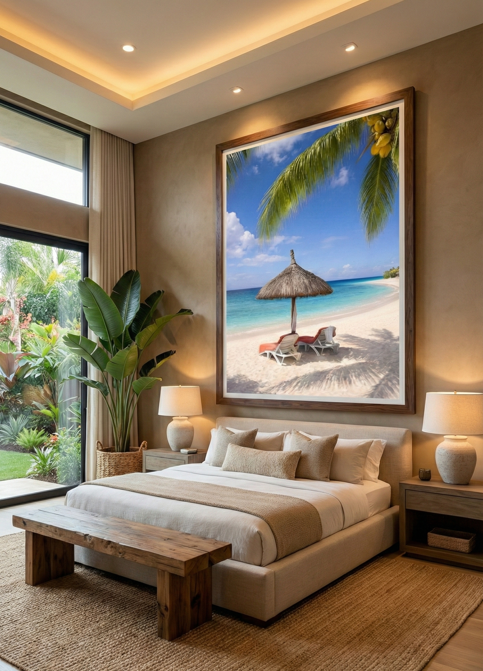 Turquoise Tranquility – Tropical Island Beach Art