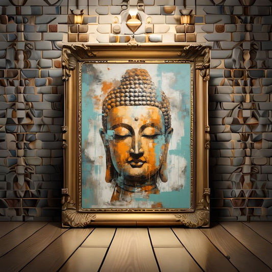 Abstract Buddha: Serenity in Color for Modern and Spiritual Space