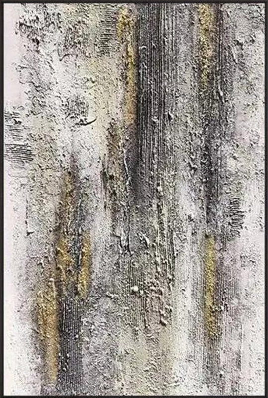 Textured abstract painting titled 'Aged Beauty' with rustic elegance, earthy tones, and golden accents, perfect for modern and industrial decor.