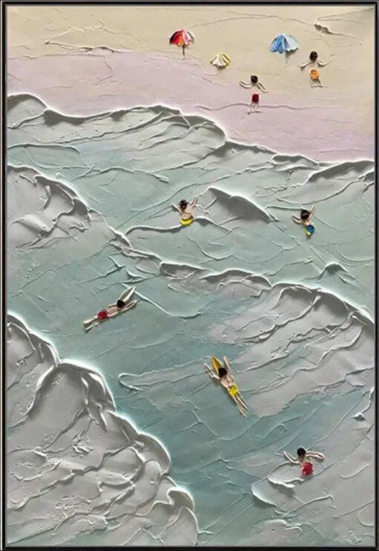 Beach Day - Swimmers in the Sea