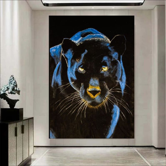 Blue Panther Painting