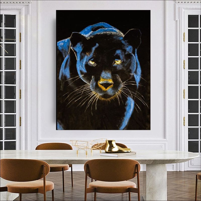 Blue Panther Painting