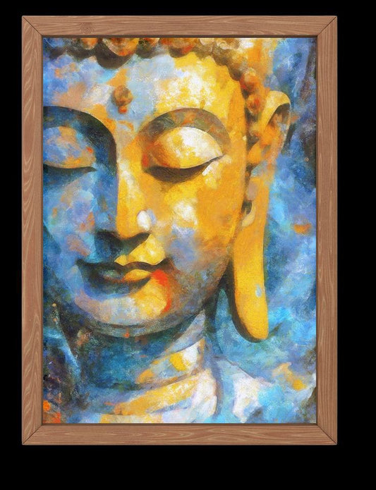 Blue Lord Buddha Painting