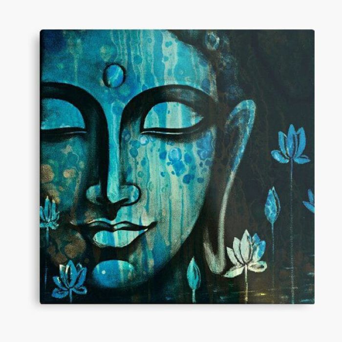 Buddha Acrylic Handmade Canvas Painting