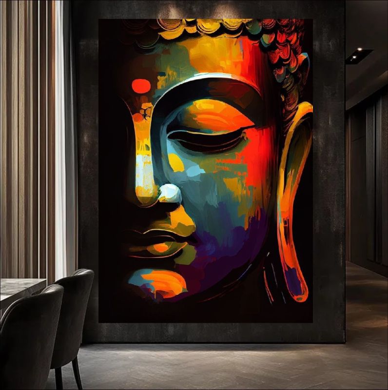 Colorful Zen: Buddha Portrait