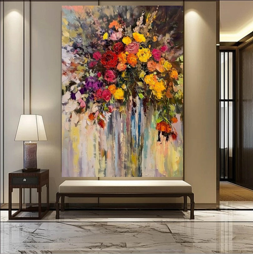 Colorful flower painting