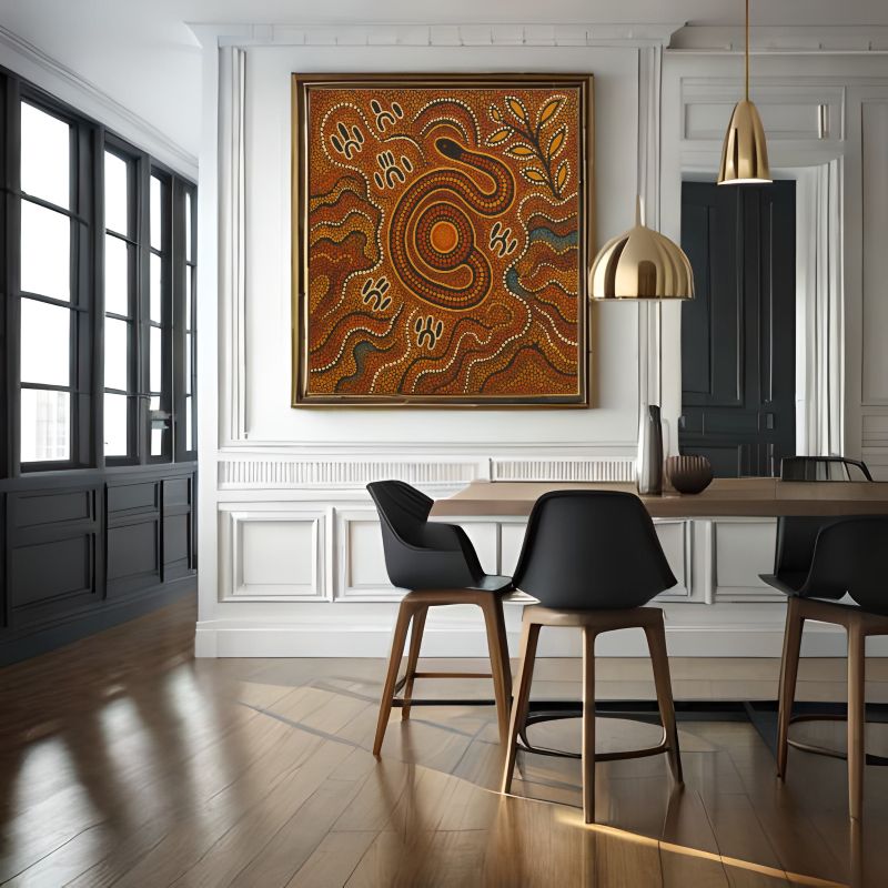 Earth & Spirit - Aboriginal Snake Art