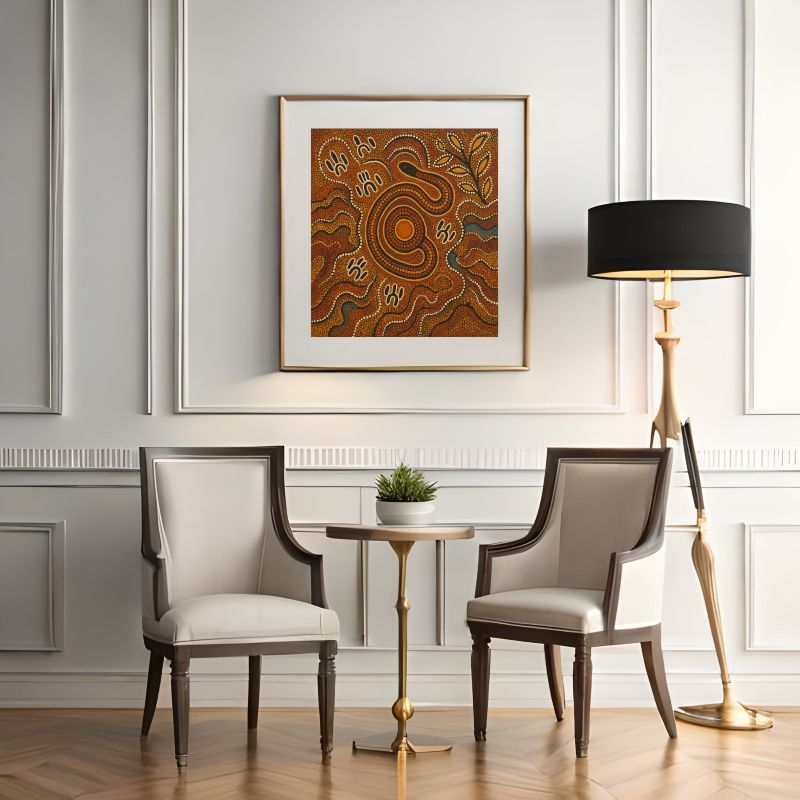 Earth & Spirit - Aboriginal Snake Art