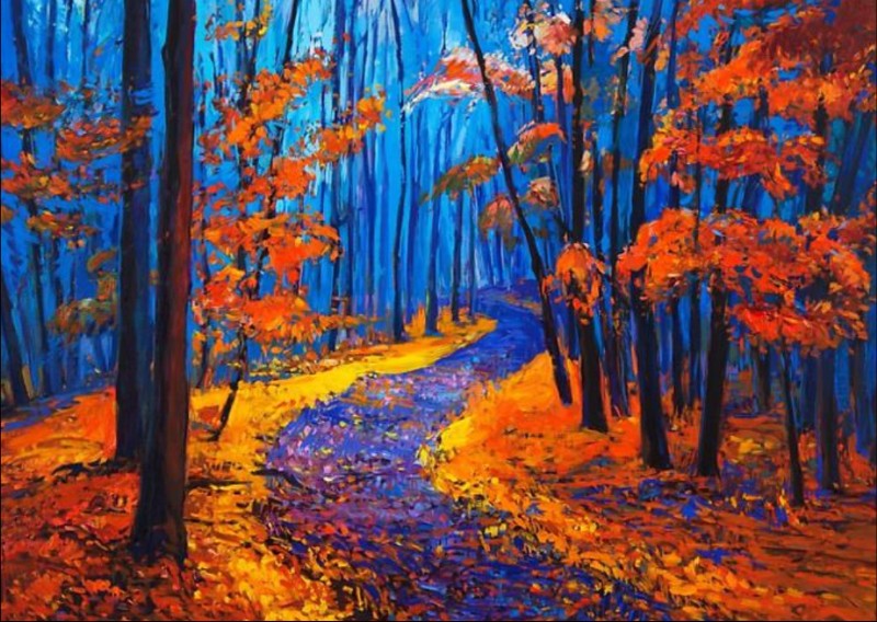 Enchanted Autumn Path