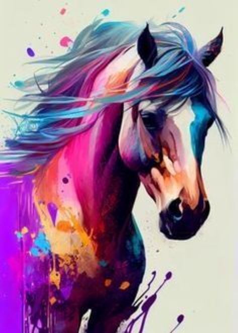 Equine Splendor - Modern Abstract Horse Canvas Art