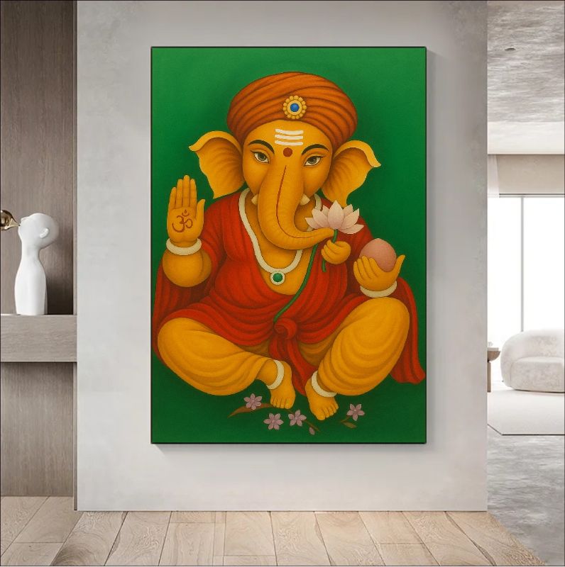 Ganesha Canvas Painting
