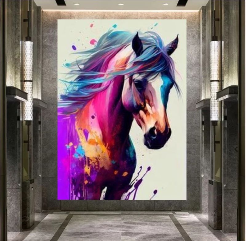 Equine Splendor - Modern Abstract Horse Canvas Art