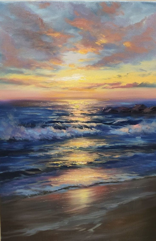 Oil Painting of Sea