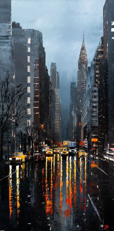 New York Painting Cityscape Original Art