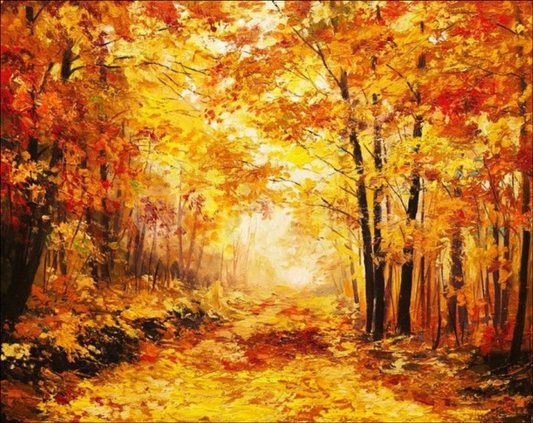 Autumn Forest Canvas Wall Painting