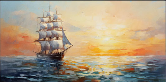 Original Oil painting of a Ship