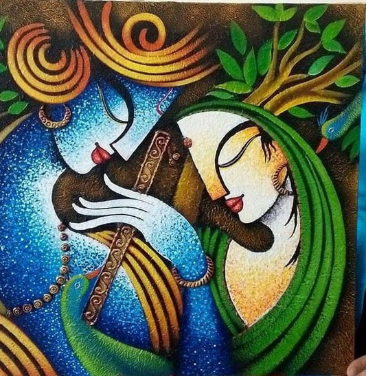 Radha Krishna Canvas Painting