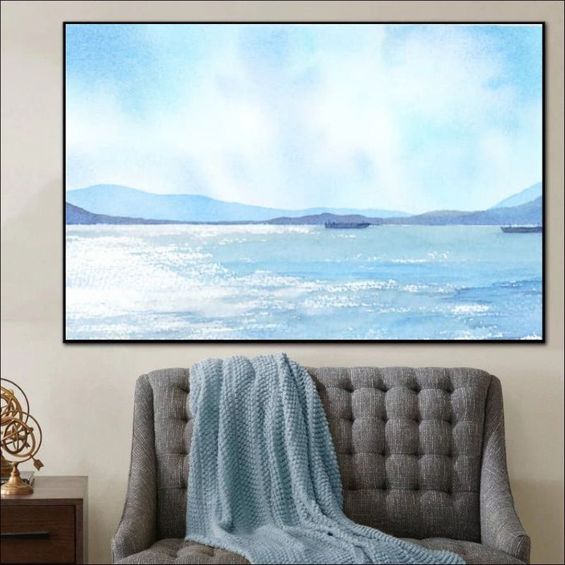 Reflections of Blue: Ocean Meets Tranquility