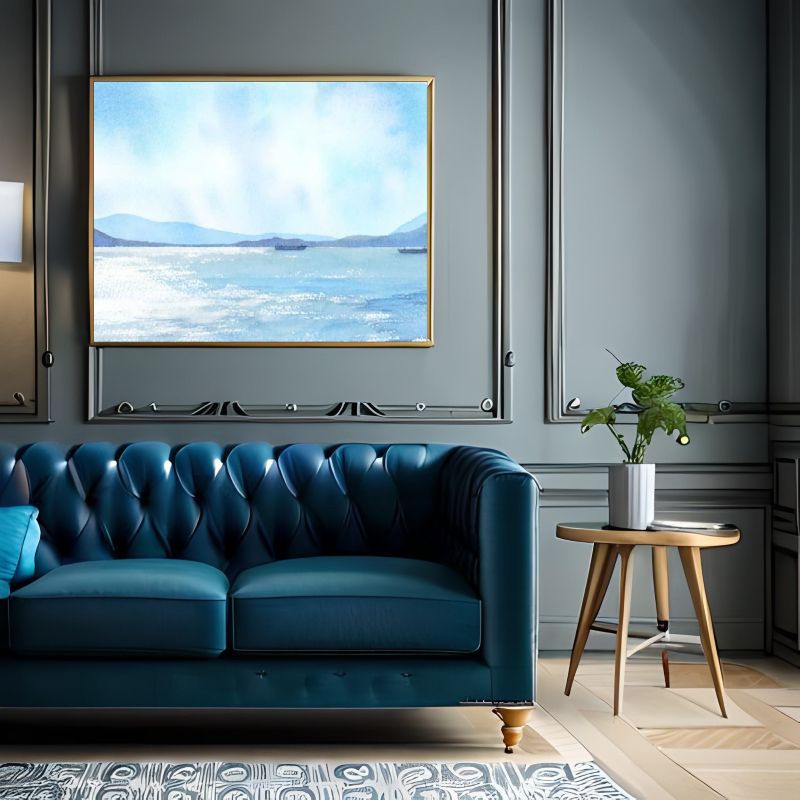 Reflections of Blue: Ocean Meets Tranquility