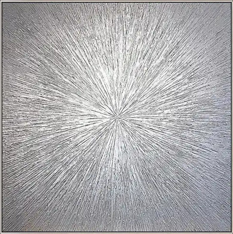 Silver Stardust - A Radiant Abstract Art of Luminescent Beauty