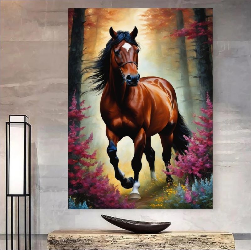 Wild Elegance in a Floral Haven -  Nature's Majestic Beauty